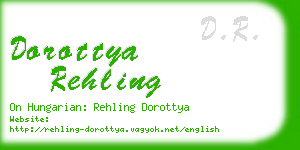 dorottya rehling business card